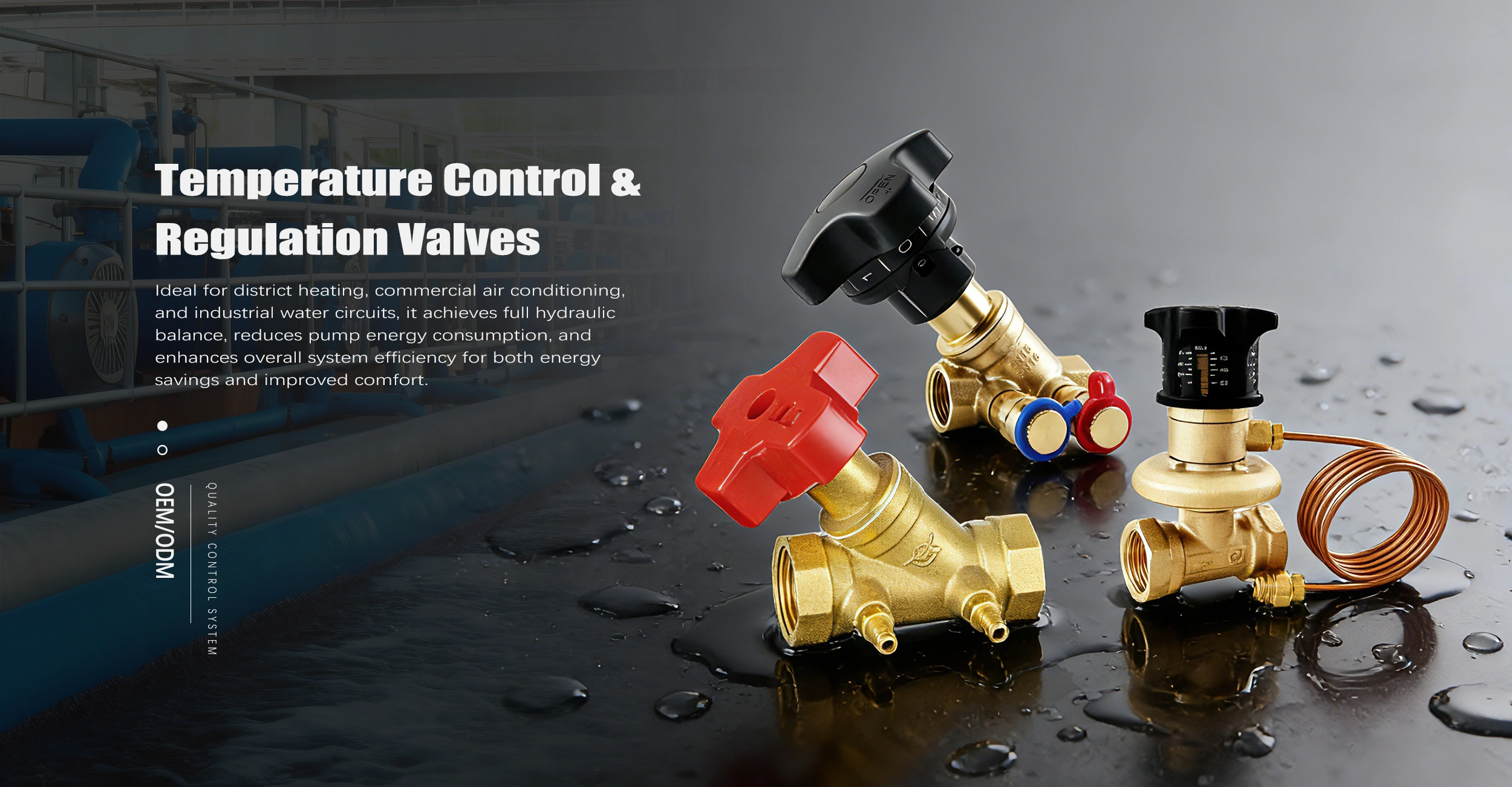 Proveedor de válvulas de regulación y control de temperatura de China